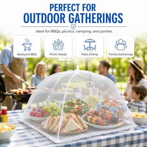 Mesh Food Covers (12 Large (17”x17”))