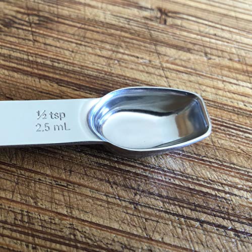 Stainless Steel Double Sided Measuring Spoon (Half teaspoon/ Quarter Teaspoon)