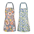 2 Pack Floral Aprons with Pocket (2pack #C)