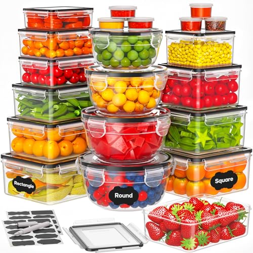 42 PCS Food Storage Containers with Lids Reusable