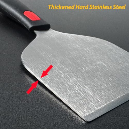 Wide Griddle Scraper (Grill Scraper_Silicon Handle)