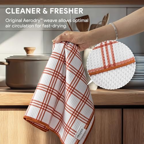 Waffle Kitchen Towel Set of 2 (Farmhouse Plaid)