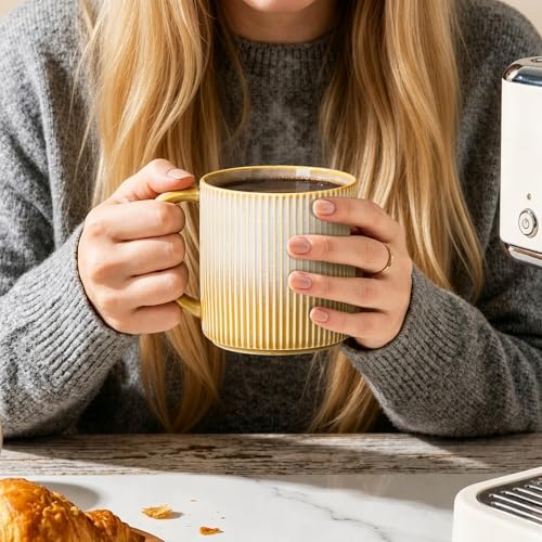 Ceramic Coffee Mugs Set of 6 (Autumn Haze / 14 OZ (Set of 6))