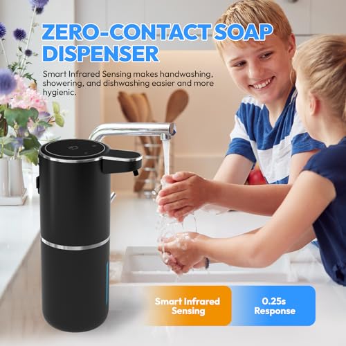 Automatic Foaming Soap Dispenser (Black 1 / Foam)