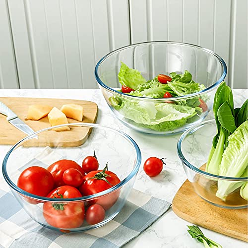 Glass Mixing Bowl Set for Baking 3 (Set of 3)