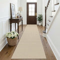 Cotton Runners Rugs for Hallway 2.5'x10' (Oatmeal Beige / 2'8" x 10' (Runner))