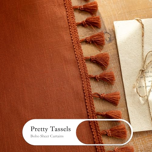 Door Curtains for Closet Doorways (Z-terracotta / 50"W x 72"L (Pack of 2))