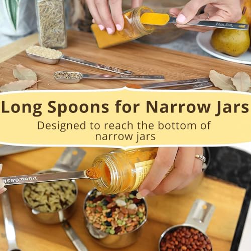 Measuring Cups and Spoons Set of 15 (15 Piece Set)