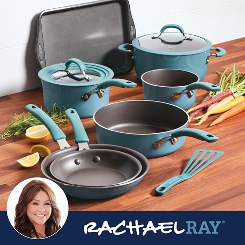 Cook + Create Aluminum Nonstick Cookware Set (Agave Blue / Cookware Set (10 Piece))