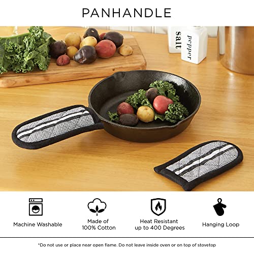 Basic Terry Collection Quilted 100% Cotton (Pan Handle (3 Piece) / Black)