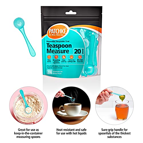 40 Pack Plastic Measuring Spoons Set