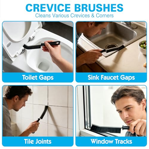 King Origin 8 PCS Crevice Cleaning Brush Set (8-pack)