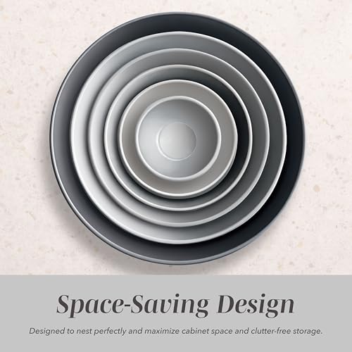 Mixing Bowls Set with TPR Lids (Grey TPR Lids)