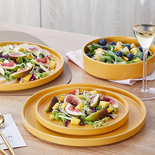 Cleo Modern Stoneware 32 (Dinnerware Set / Service For 8 / Yellow)