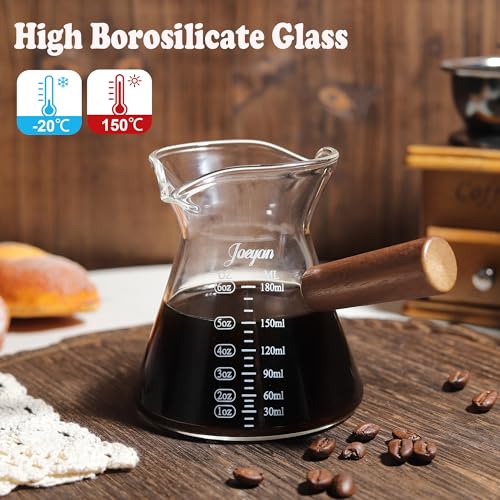 6 oz Glass Measuring Cup with Double Spouts (6 Oz Dual Spouts Clear Measuring Cup)