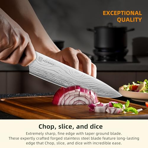 14 Pcs Kitchen Knife Set with Block (Red)