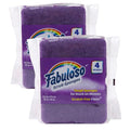 Scratch Free Kitchen Dish Sponges (Purple / 4 Count (Pack of 2))