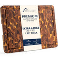 End Grain Acacia Wood Cutting Board 20x15x1.25 (End Grain / 20"L x 15"W)