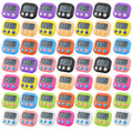 50 Pcs Multi func Electronic Kitchen Classroom Timer (10 Color)