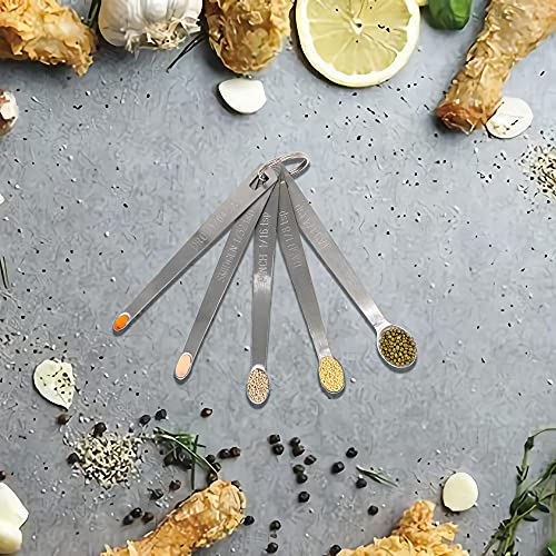 5PCS 1/64tsp(0.08ml) Mini Measuring Spoon, Small Teaspoon for Tiny Amounts (1/64tsp|0.08ml|0.08cc)