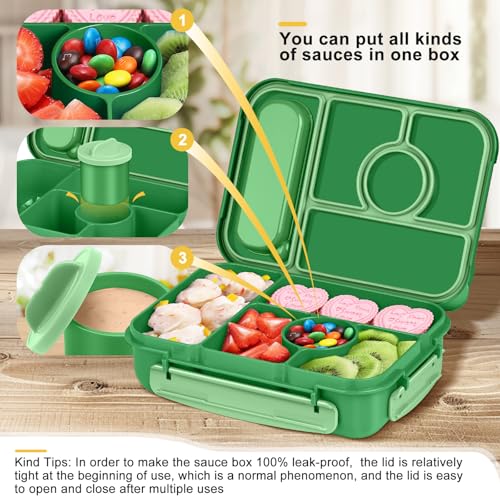 Bento Box Adult Lunch Box Kids (Emerald Green)