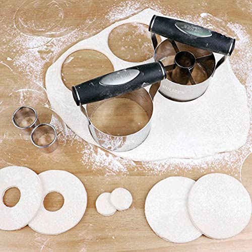 3.5 in Donut Cutter & Biscuit Cutter Set with hole (3.5" Donut Cutter & Biscuit Cutter)