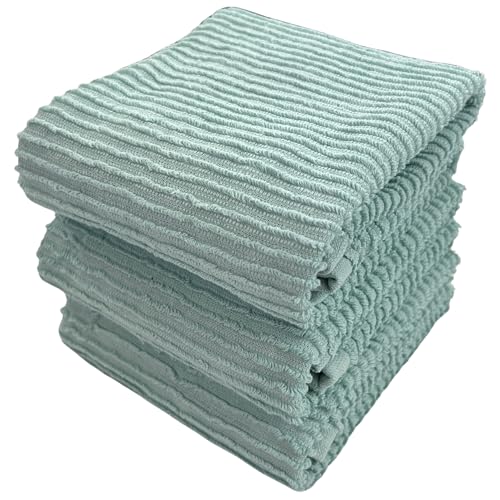 Seafoam Sage Aqua Green Kitchen Dish Towels (Seafoam)