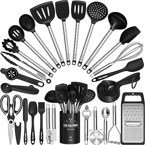 Thickened Kitchen Utensils Set (Black)