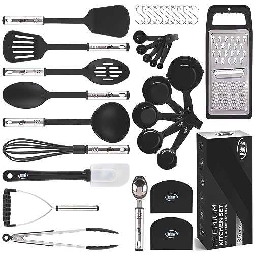 Kitchen Utensils Set 35 PCS Cooking Utensils Set (Black)