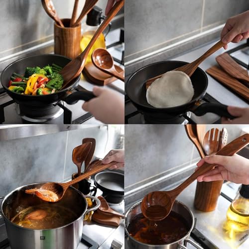 Wooden Utensil Set (8 Pcs)