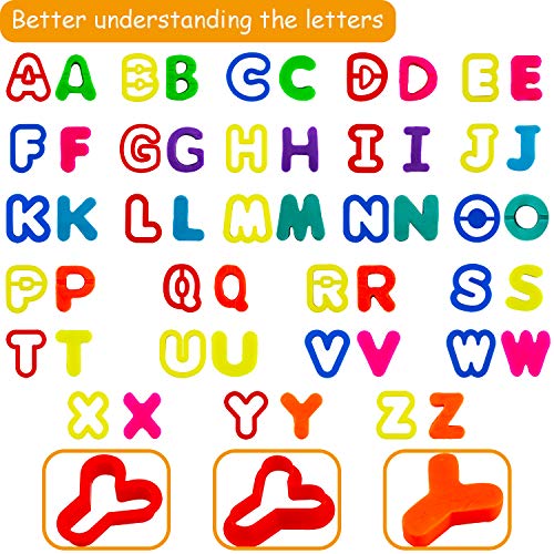 Plastic Dough Tools for Kids (Letter)