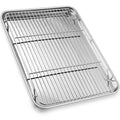 Stainless Steel Baking Sheet with Rack Set for Cookie (17.5 Inch)