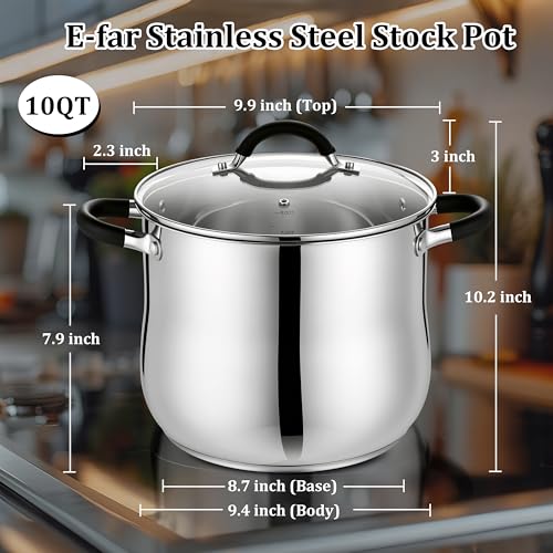 10 Quart Stock Pot (10 Quarts)