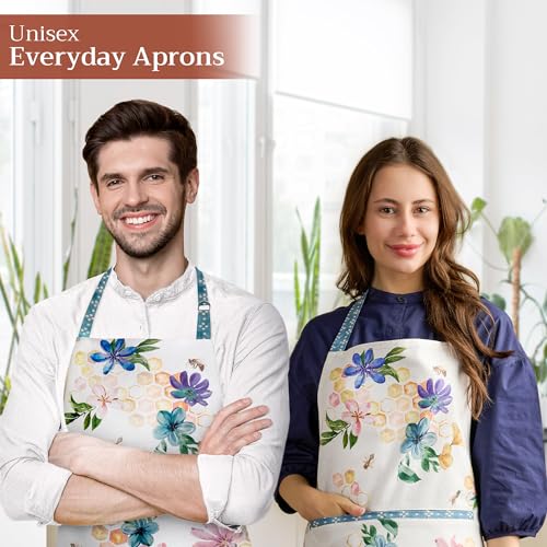 Aprons for women with Pocket 100% Cotton Pack of 1 (077 - Meil)