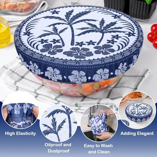 5 Pieces Bowl Covers Reusable (Tropical Plants)