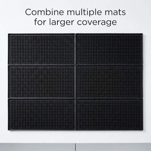 12"x6" Black Rubber Bar Mat