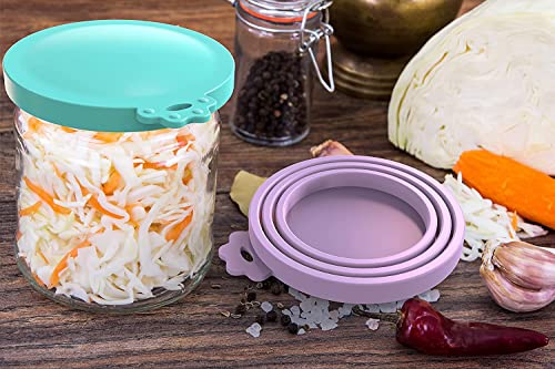 8 pack Silicone Pet Food Can Lids for 3 Size