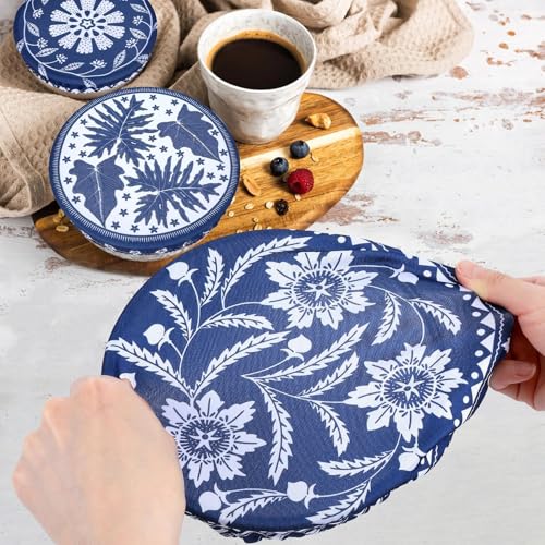 5 Pieces Bowl Covers Reusable (Tropical Plants)