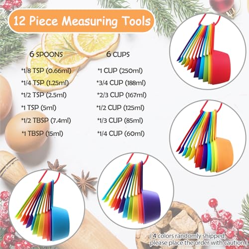 12 Piece Measuring Cups and Spoons Set