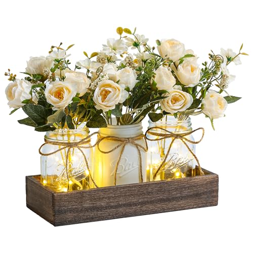 Spring Decor Centerpieces Decoration for Table Coffee Table Decor for Home (white)
