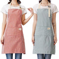 Apron with 2 Pockets (Red/Blue)