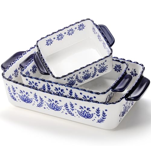 3 Pack Porcelain Bakeware Set