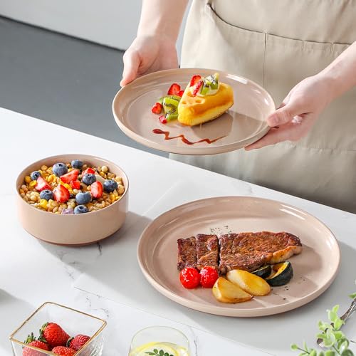 Plates and Bowls Sets (12 Pcs (Service for 4) / Pink)
