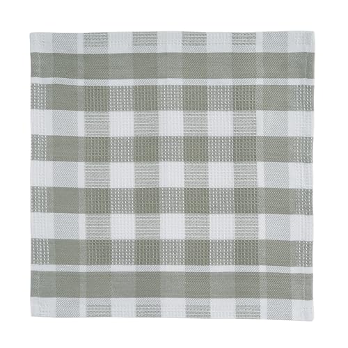 Cotton Dish Towels (12"x12" - 6 Pack / Grey)
