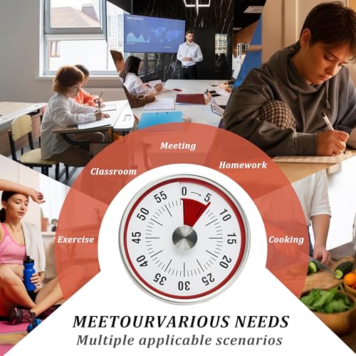 Kitchen Timer for Cooking (Red)