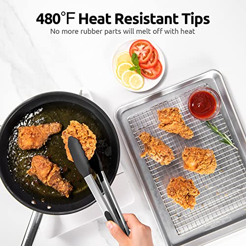 Kitchen Tong for Cooking (Black / 12 inch)