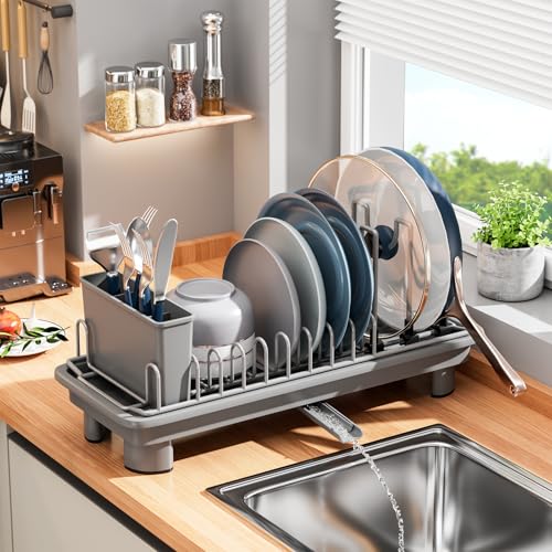 Small Dish Drying Rack (Gray)