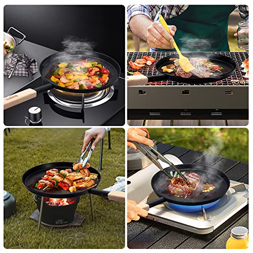8 inch Frying Pan Skillet Flat Crepe Pan (Black / 8-inch Crepe)