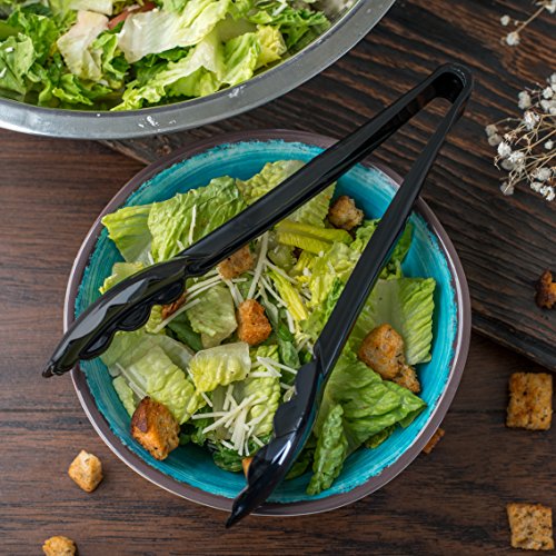470903 Carly Salad Tong (9" Utility Tong / 1 Pack / Black)