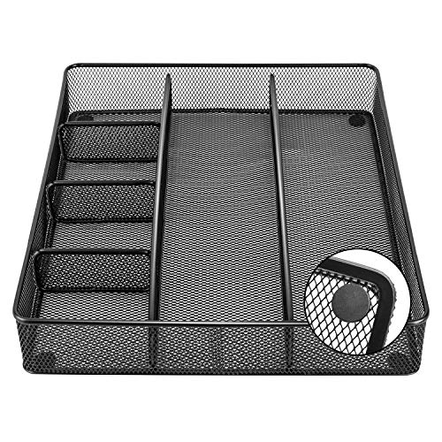 Mesh Desk Drawer Organizer with 6 Compartments